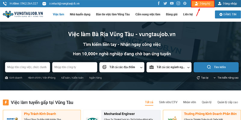 Nhấn chuột tại vị trí mũi tên theo hướng dẫn
